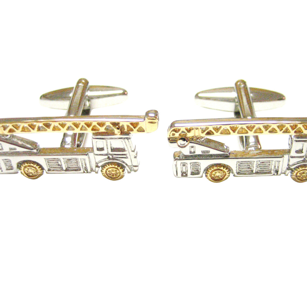 Construction Crane Truck Cufflinks